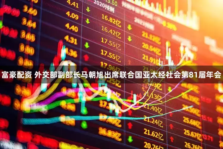 富豪配资 外交部副部长马朝旭出席联合国亚太经社会第81届年会